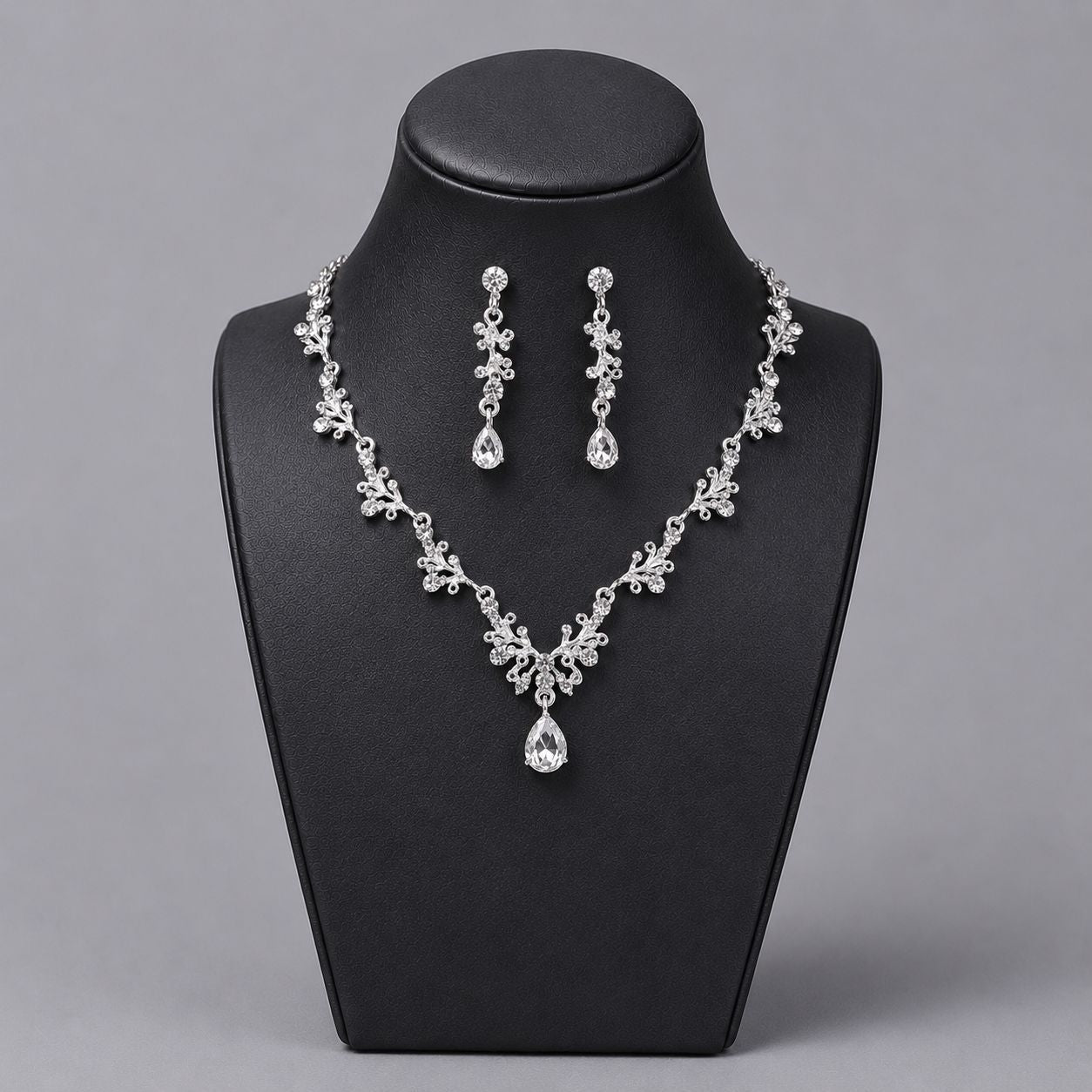 Luxury Bridal Jewelry Set with Pearl and Rhinestone for Weddings and Parties
