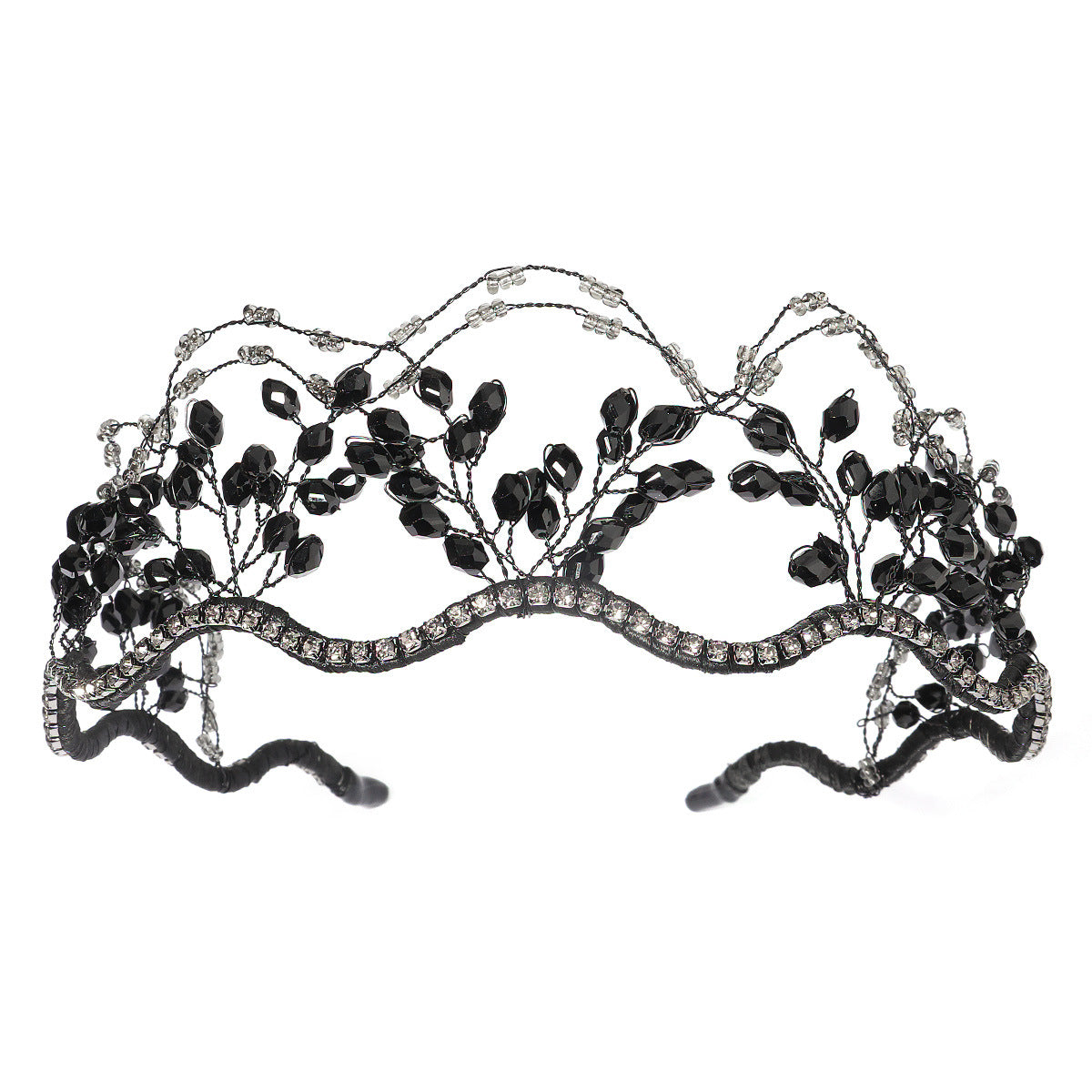 Handcrafted Crystal Beaded Headband Elegant Hair Accessory