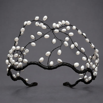 Handcrafted Crystal Beaded Headband Elegant Hair Accessory