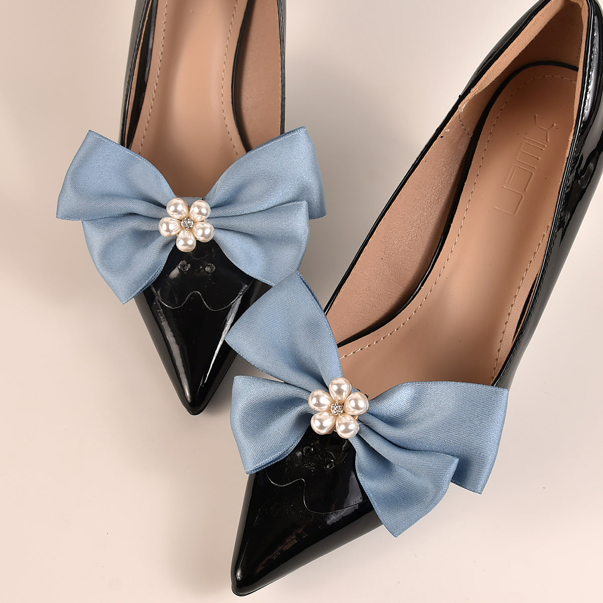 White Butterfly Alloy Shoe Clips Wedding Accessories