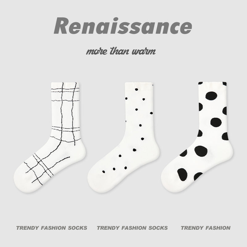 Socks Renaissance Animal Cartoon Combed Cotton Casual