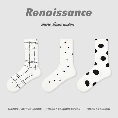 Socks Renaissance Animal Cartoon Combed Cotton Casual
