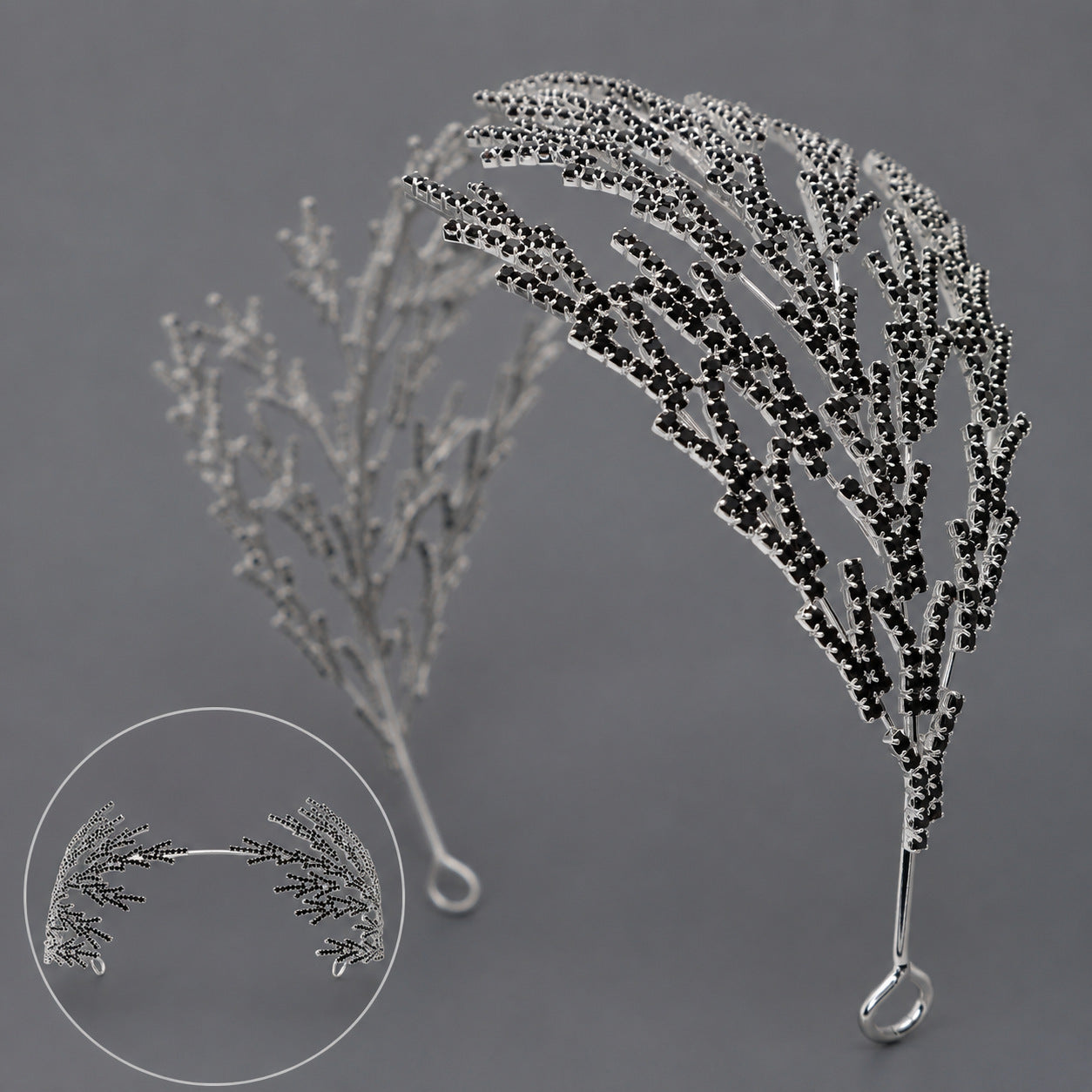 Luxury Rhinestone Bridal Headband for Wedding and Party