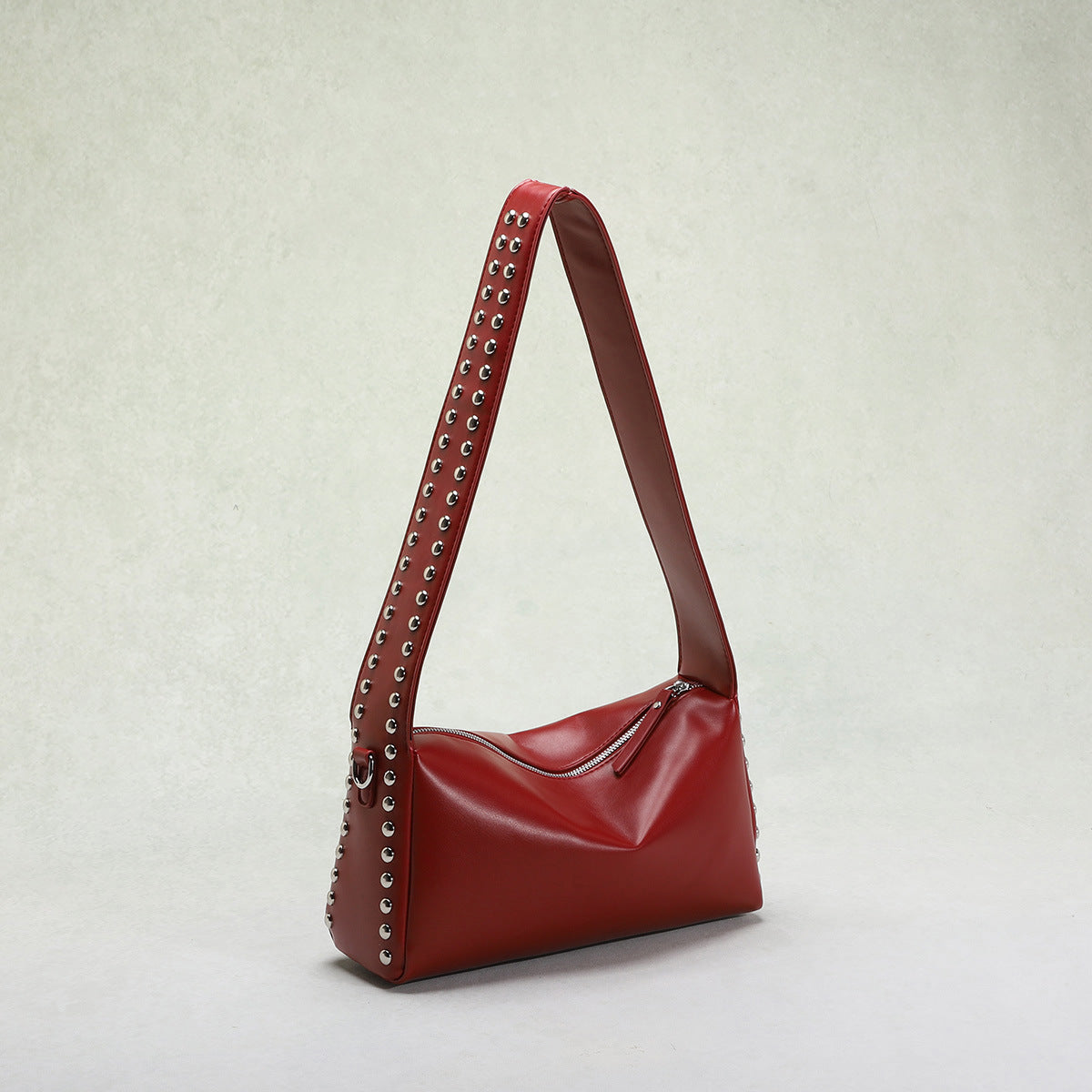 Punk Style Double-Sided Studded Crossbody Bag