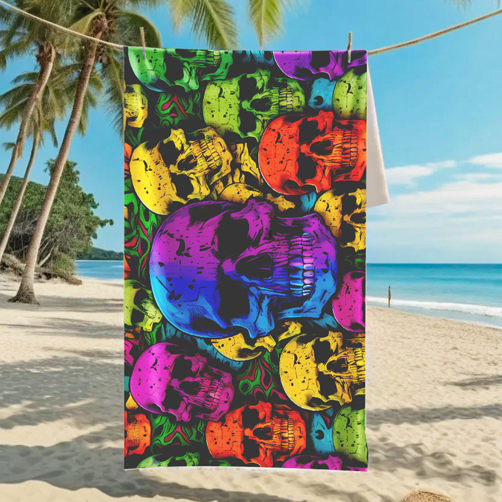 Ultra-Fine Microfiber Beach Towel Quick-Dry Bath Towel