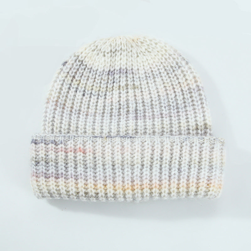 Wool Blend Knitted Beanie for Women, Casual, Warm, Ear Protection
