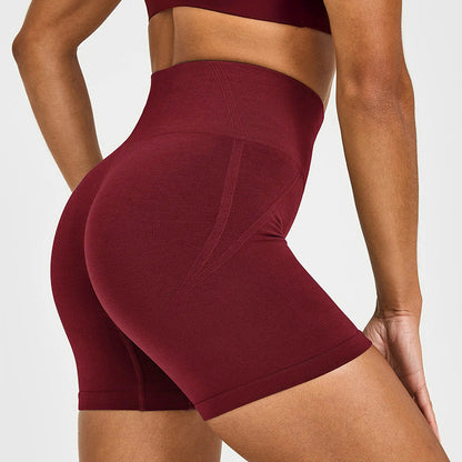 High-Waisted Seamless Yoga Shorts for Women