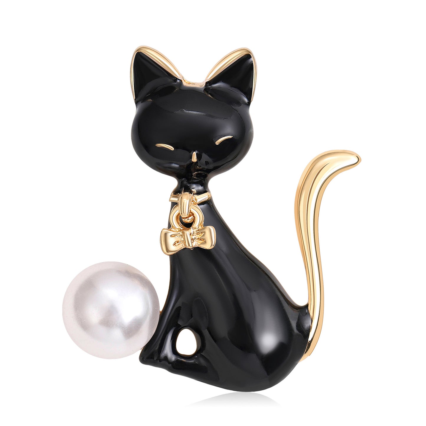Cat Enamel Pin Cute Fashion Brooch for Women