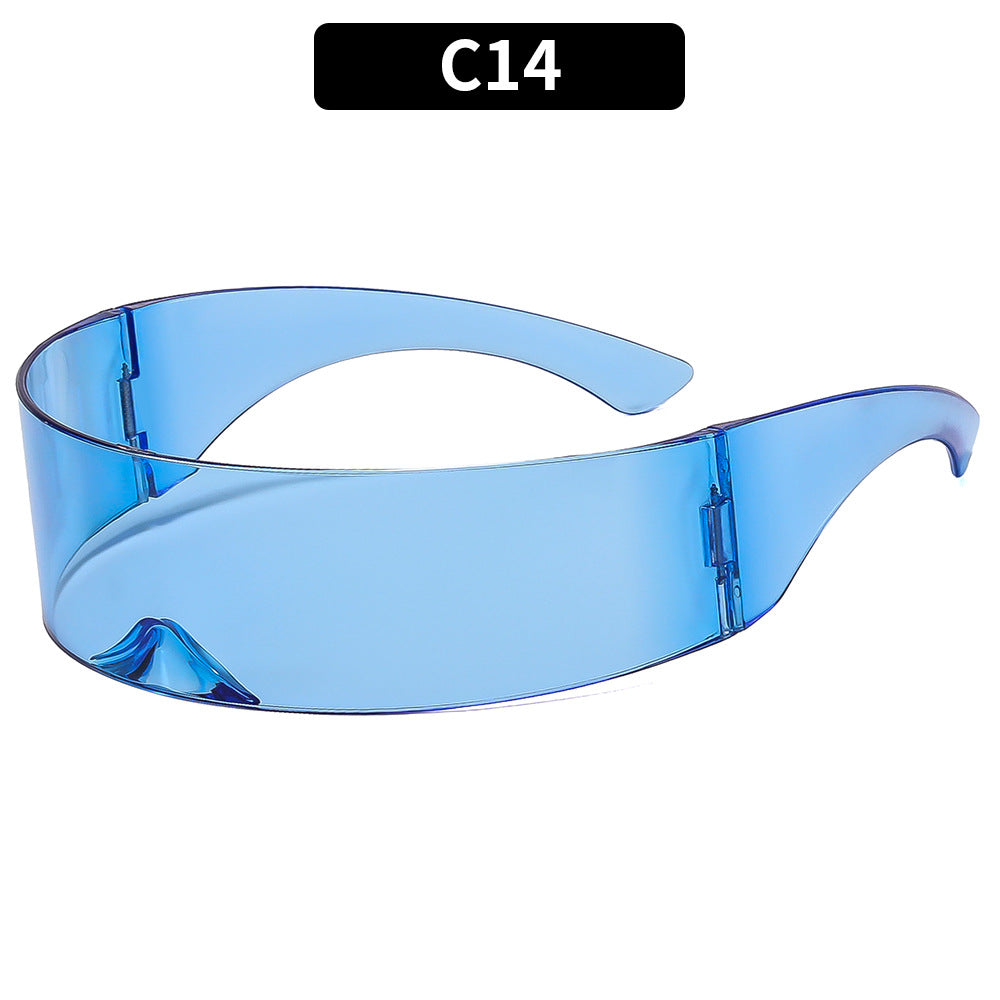 Futuristic Cyberpunk Oversized Sunglasses Trendy Party Shades