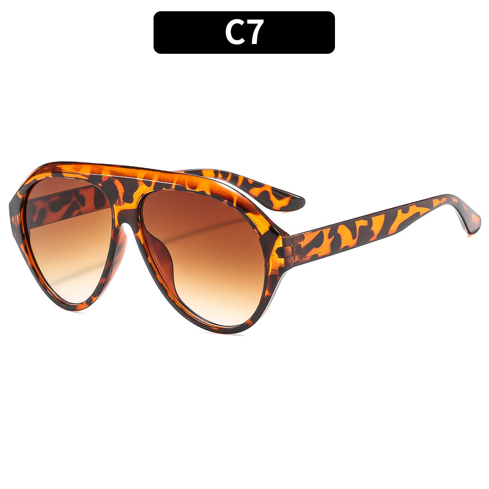 Retro Oversized Pilot Sunglasses Stylish UV400 Protection