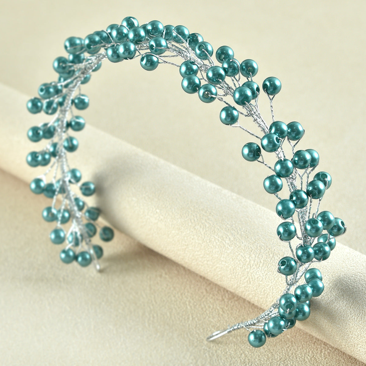 Crystal Pearl Wedding Headband Hair Accessory