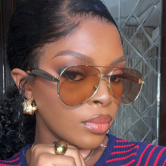 Trendy Full-Rim Metal Sunglasses for Men and Women