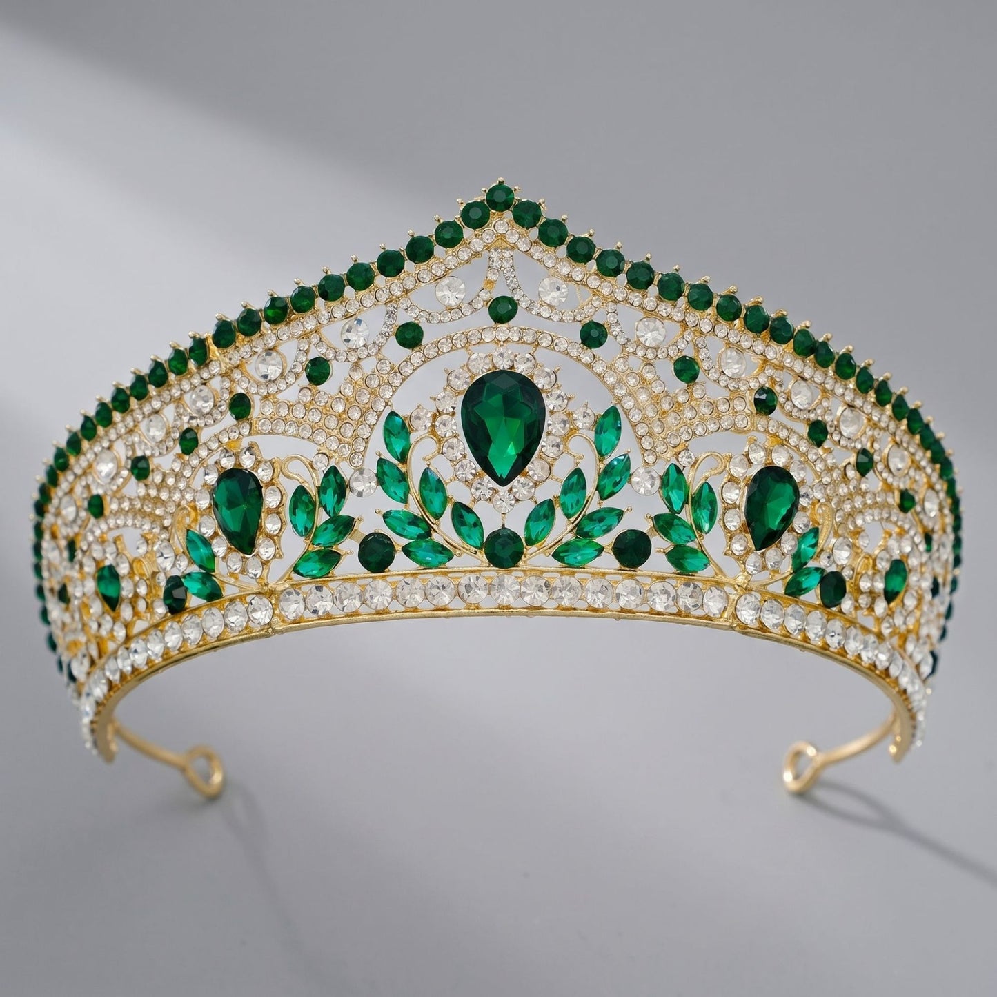 Luxury Rhinestone Crown Headpiece for Bridal and Party
