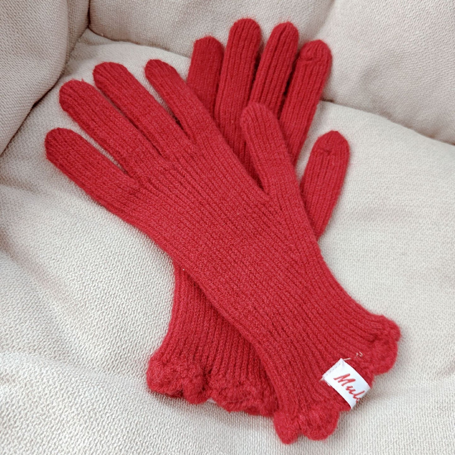 Wool Fingerless Touchscreen Gloves Warm Mittens for Women