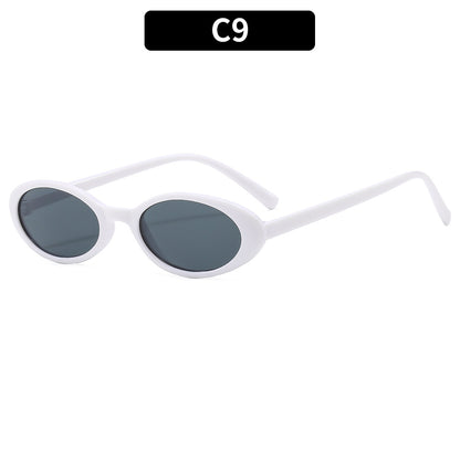 Retro Vintage Oval Sunglasses Stylish Outdoor Eyewear