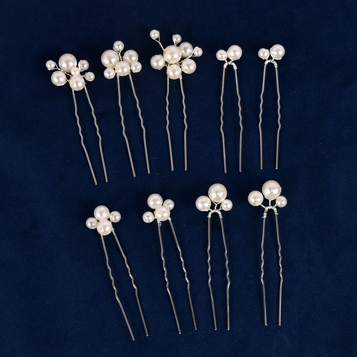 Vintage Leaf Pearl Hair Clips Bridal Hair Accessories