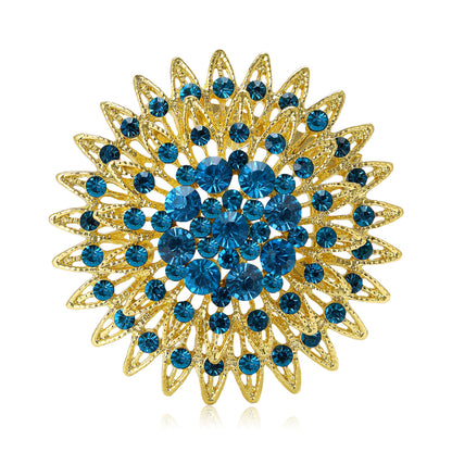 Creative Rhinestone Brooch Alloy Fashion Pin for Women