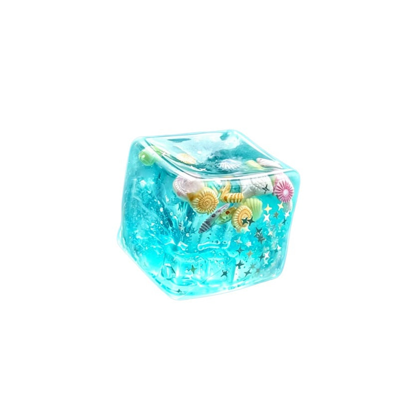 Squishy Stress Toy Ocean Malt Cube Soft Silicone