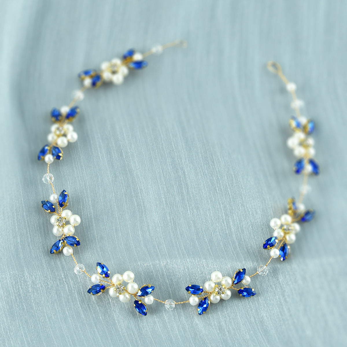 Soft Chain Pearl Headband Bridal Hair Ornament