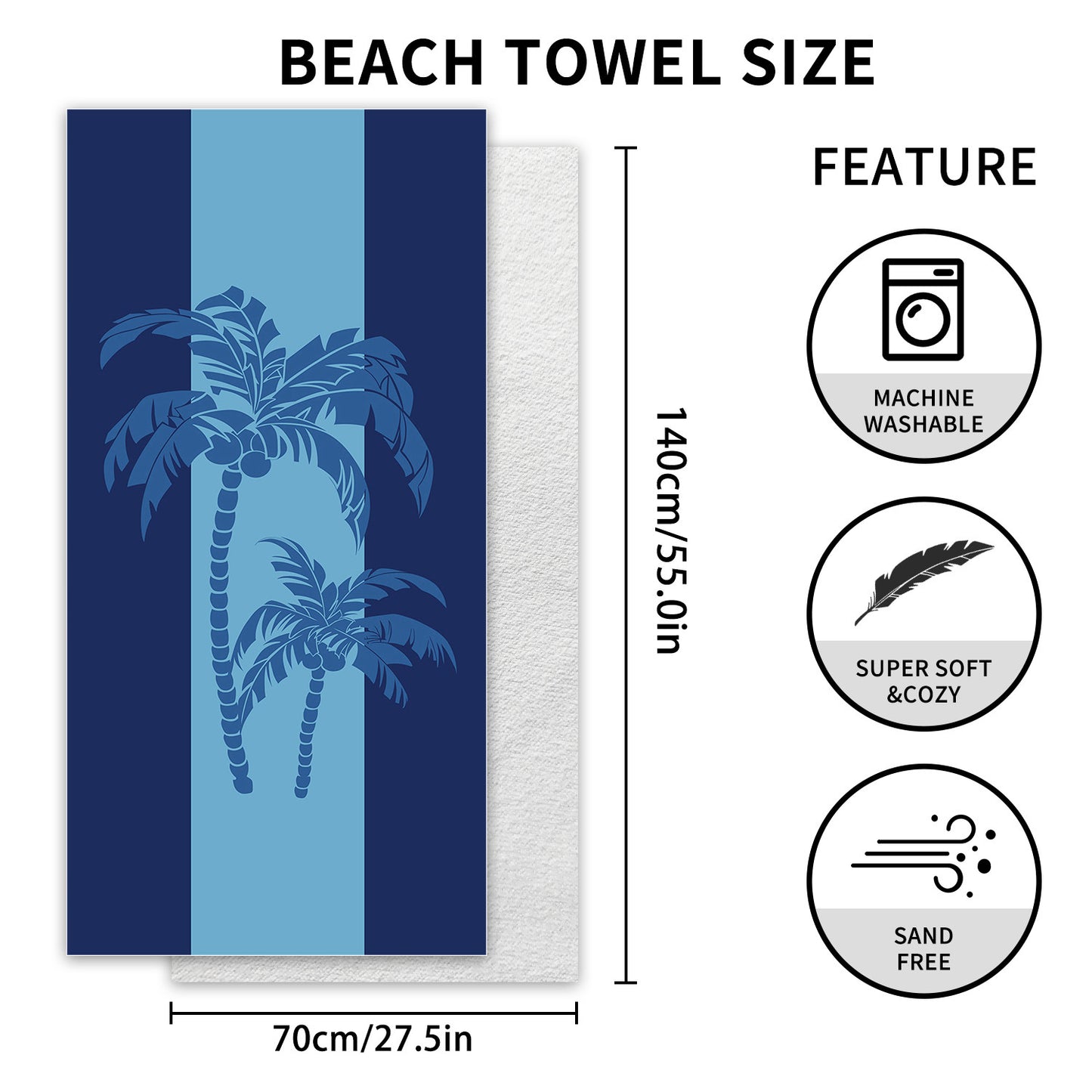 Ultra-Fine Microfiber Beach Towel