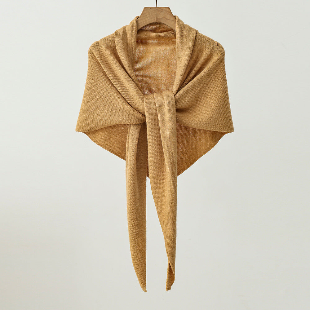 Unisex Versatile Knit Shawl with Sun Protection