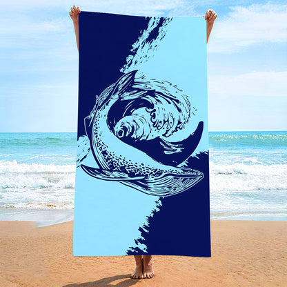 Custom Printed Beach Towel Microfiber Quick-Dry Towel