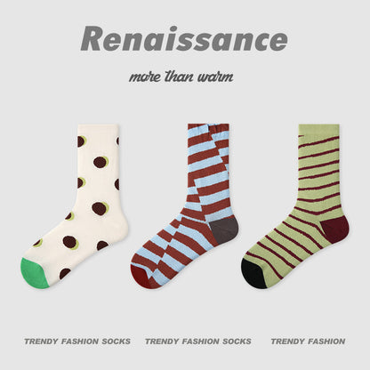 Socks Diamond Mesh Cotton Moisture Wicking Casual