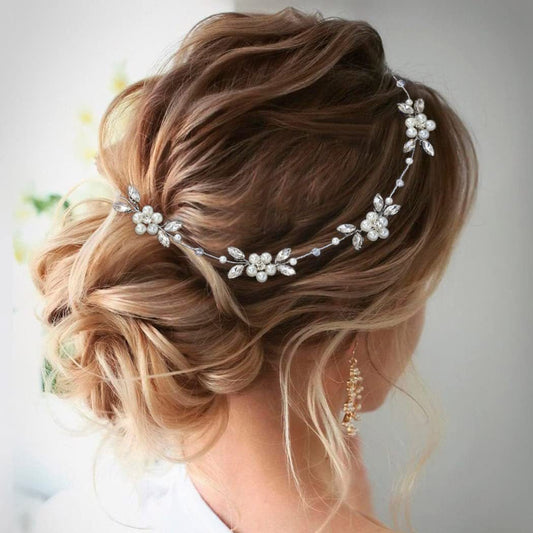 Soft Chain Pearl Headband Bridal Hair Ornament