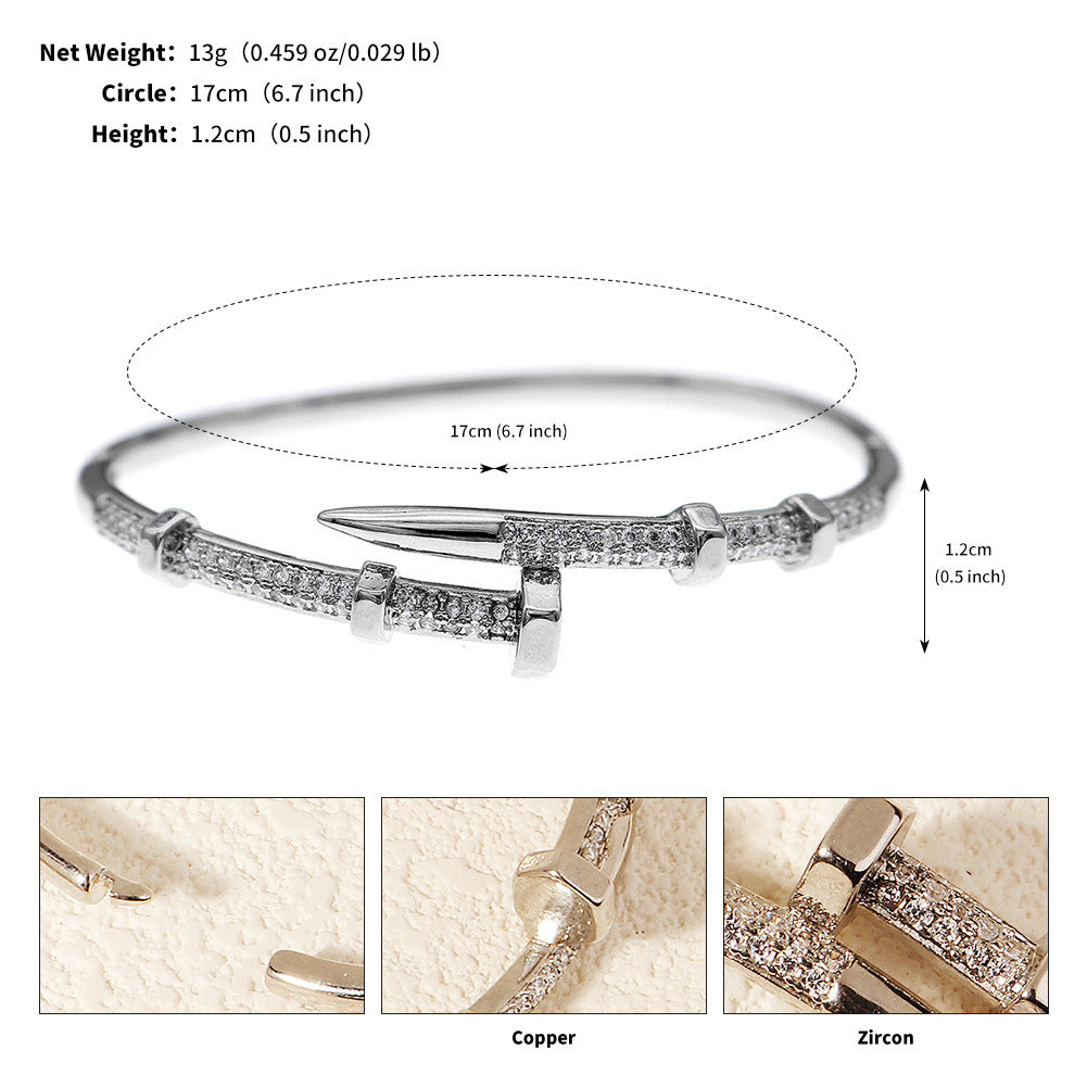 Crystal Studded Open Cuff Bracelet Elegant Jewelry for Weddings and Parties