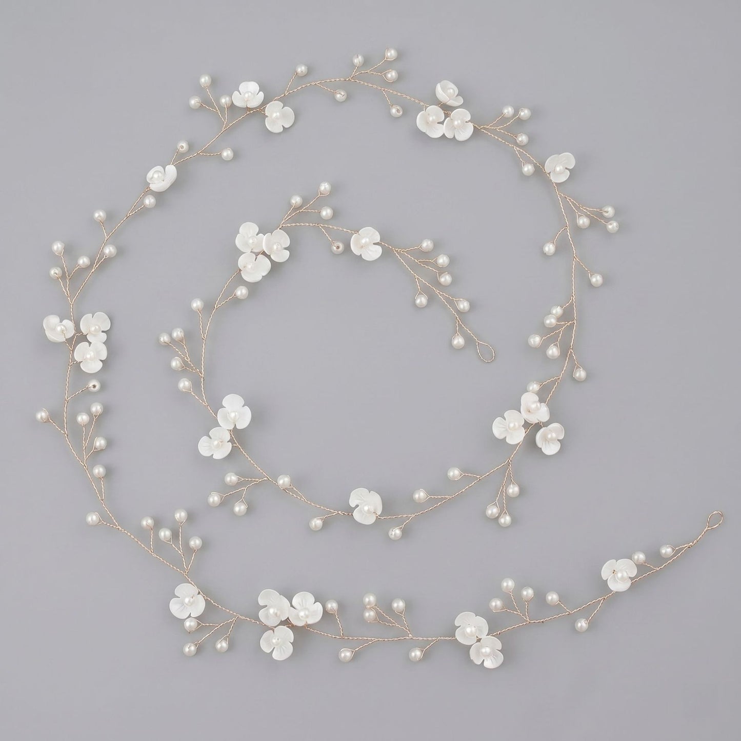 Exquisite Pearl and Crystal Flower Headpiece for Bridal Photoshoots