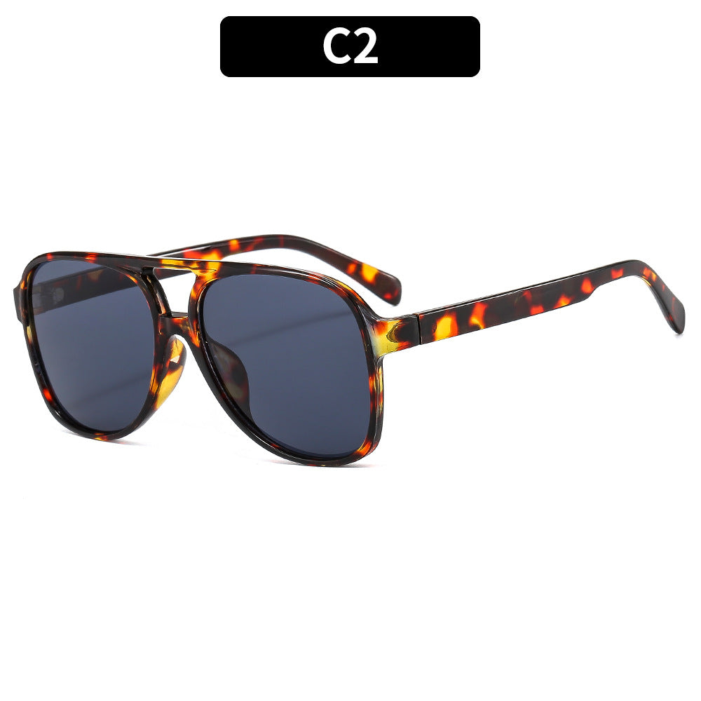 Trendy Retro Square Sunglasses Casual UV400 Protection