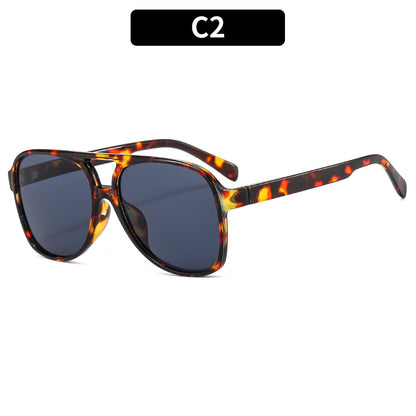 Trendy Retro Square Sunglasses Casual UV400 Protection