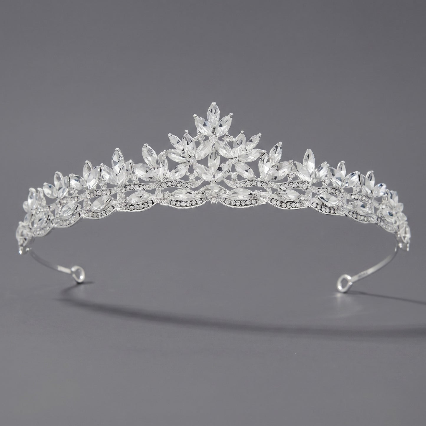 Luxury Rhinestone Princess Crown Headpiece for Birthdays and Weddings