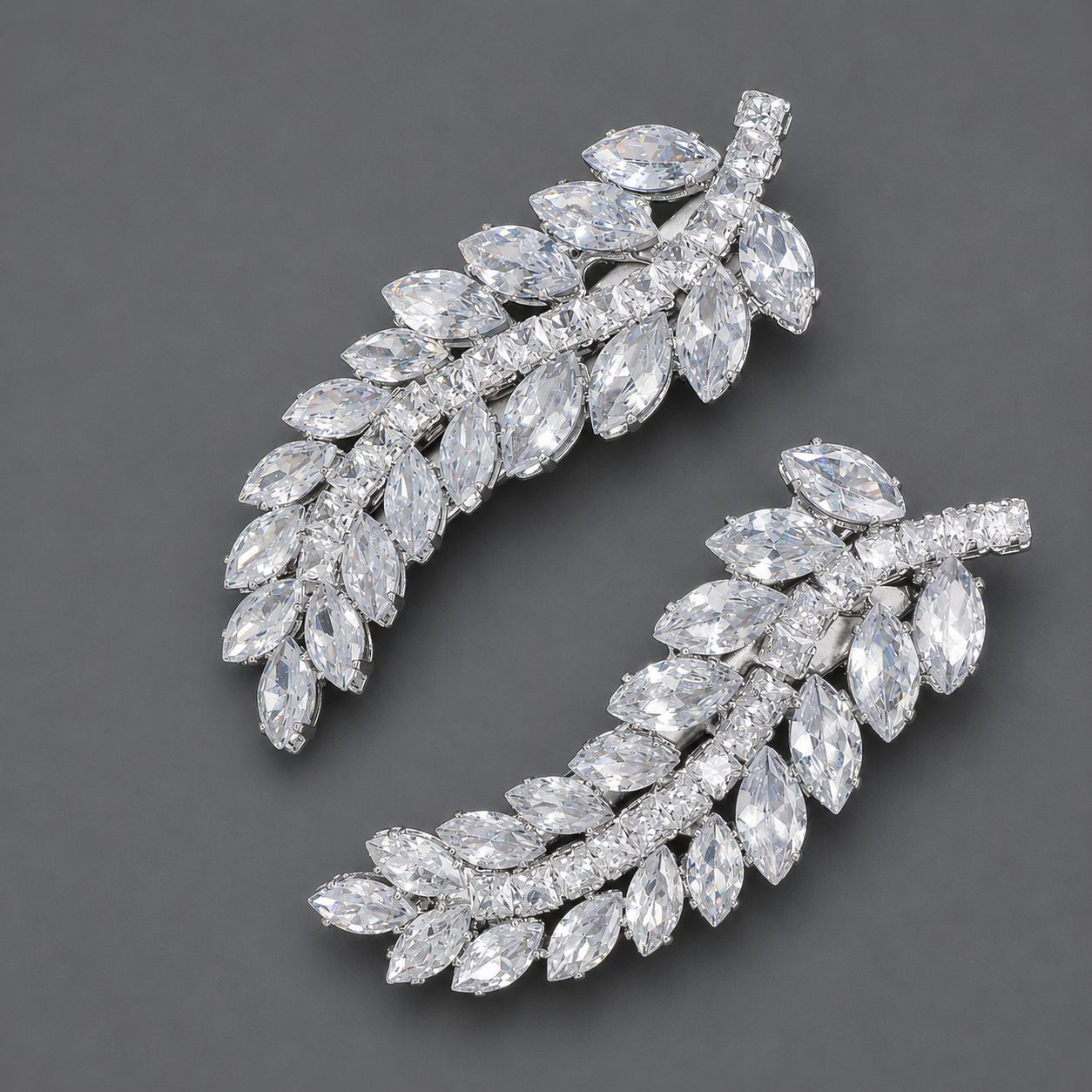 Elegant Zirconia Hair Clips for Everyday Style