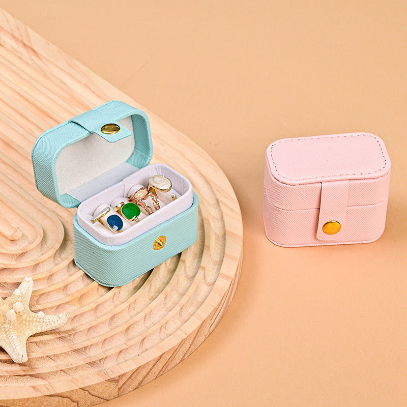 Mini Jewelry Ring Box Portable Travel Organizer