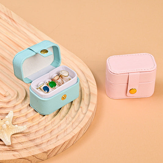 Mini Jewelry Ring Box Portable Travel Organizer