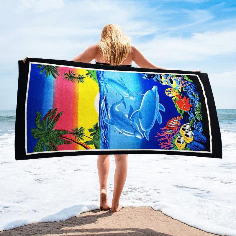 Customized Microfiber Beach Towel with Digital Print