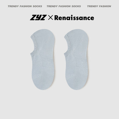 Socks Renaissance Style Mesh Cotton Antibacterial No Show