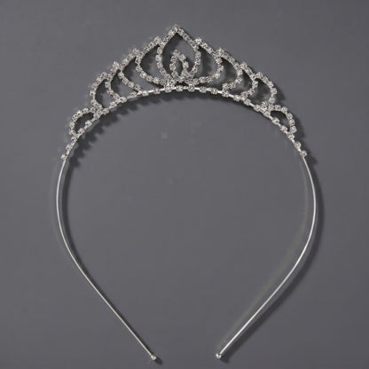 Luxury Rhinestone Princess Crown Headpiece for Birthdays and Weddings