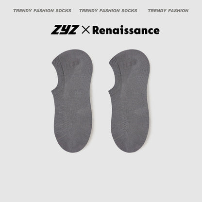 Men's No Show Mesh Cotton Socks Moisture Wicking