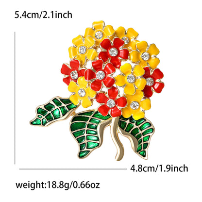 Floral Brooch Pin for Women | Alloy Plant Series Accessories