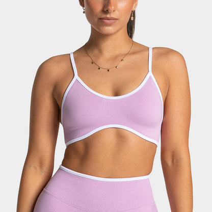 Color Blocked Long Sleeve Workout Top for Women