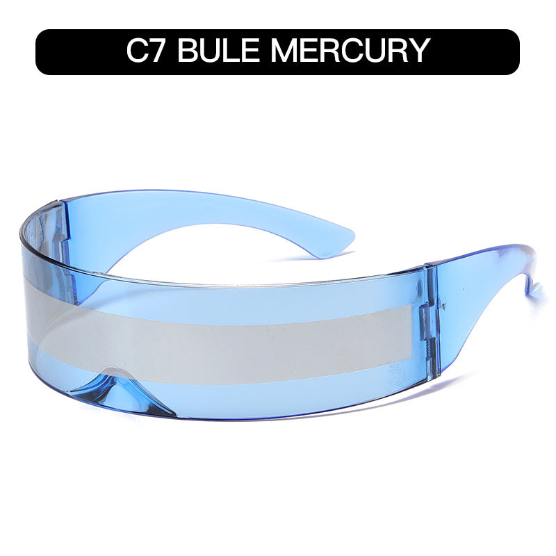 Futuristic Cyberpunk Oversized Sunglasses Trendy Party Shades