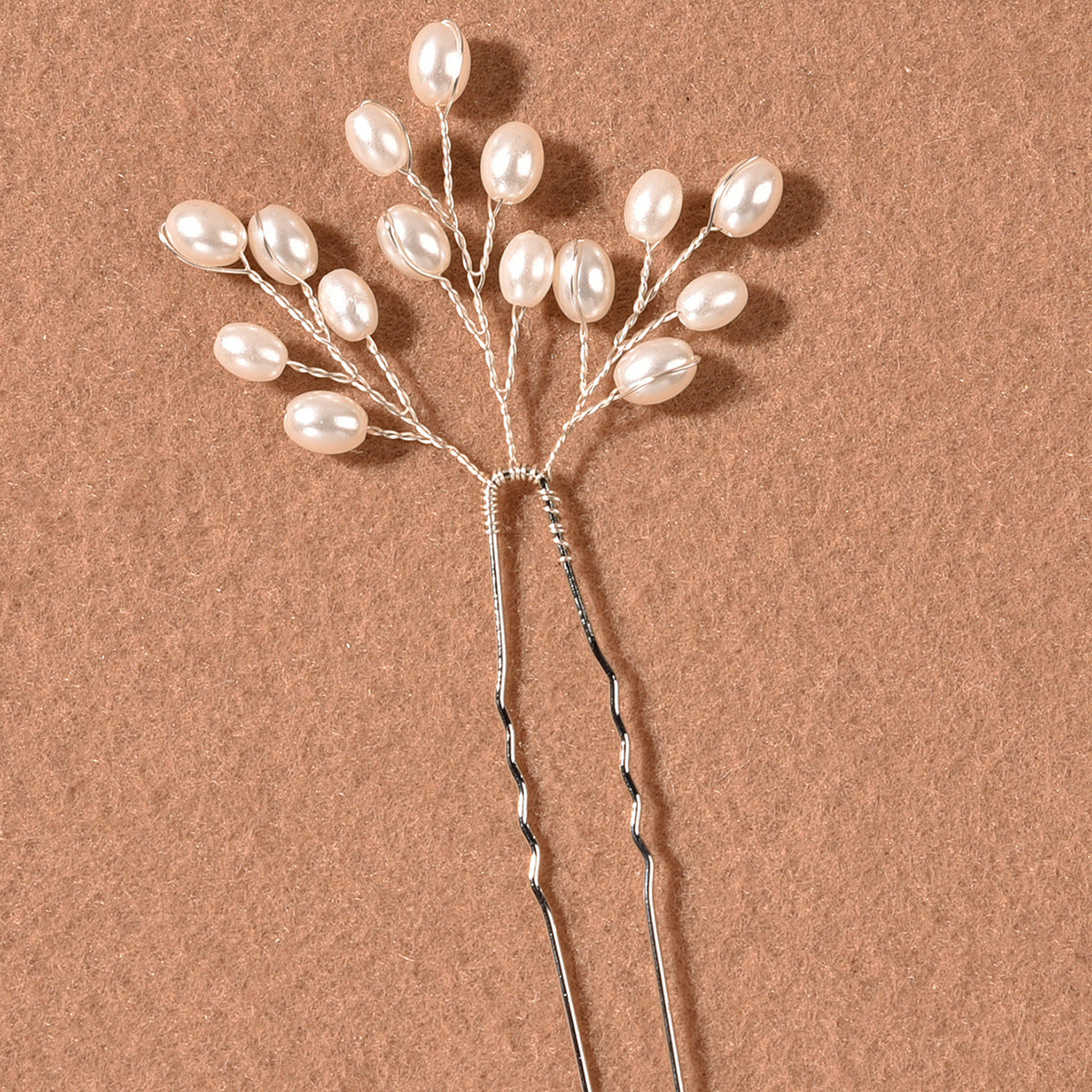 Elegant Pearl Hair Fork Handmade Bridal Hair Accessory
