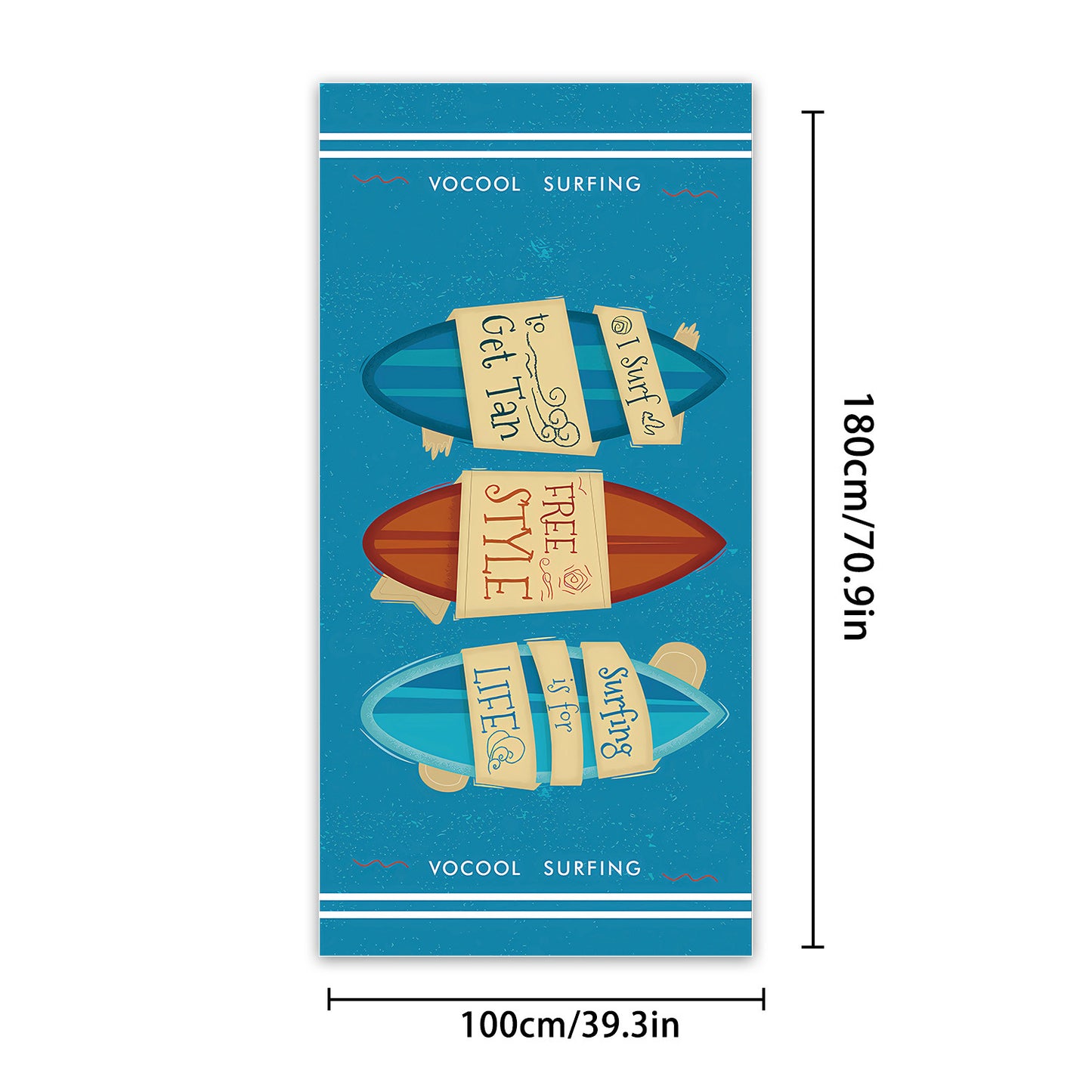 Custom Beach Towel Extra Large Microfiber Printed 100x180cm