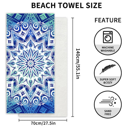 Multisize Microfiber Beach Towels Absorbent Printed Surf Towels