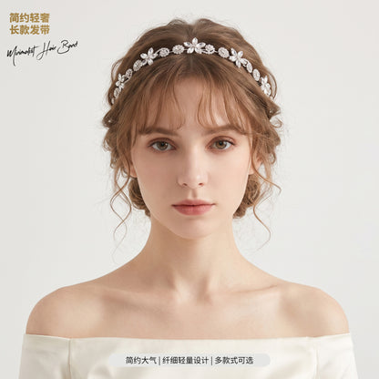 Elegant Floral Hairband with Rhinestones for Any Occasion