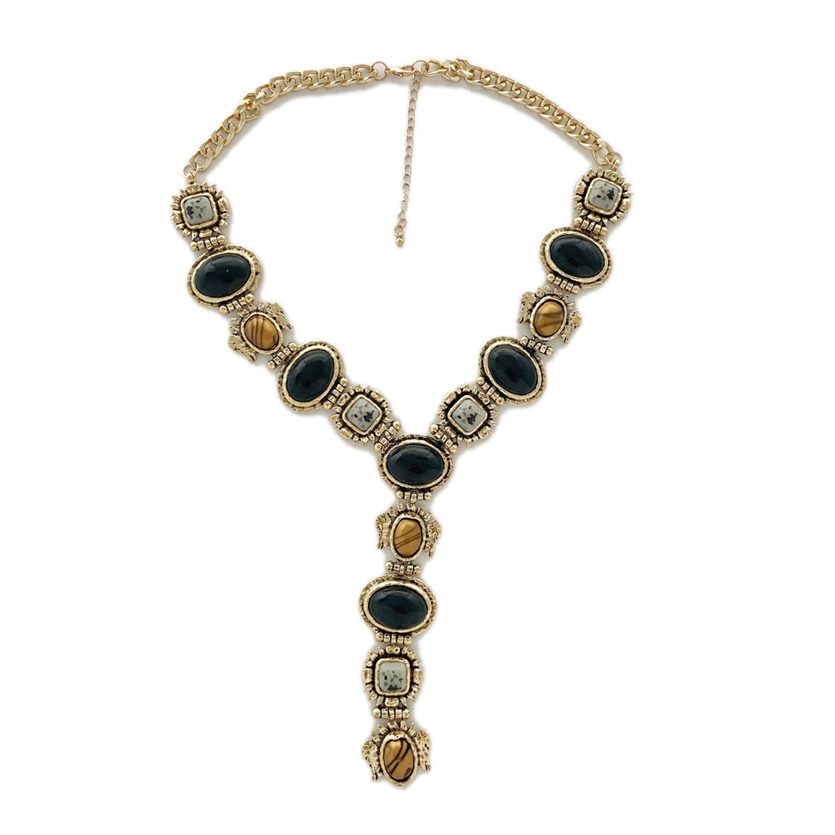 Necklace Geometric Resin Gem Pendant Everyday Casual