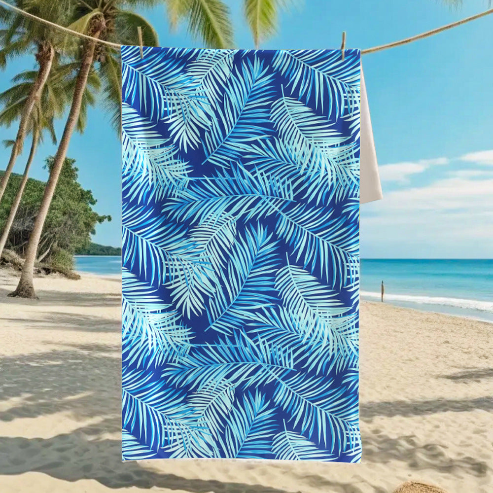 Customizable Turtle Print Beach Towel Ultra-Soft Microfiber Bath Towel