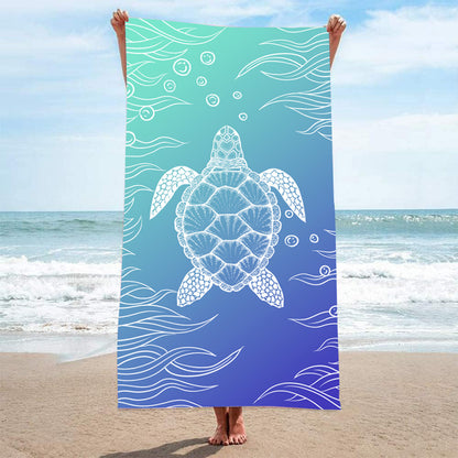 Printed Quick-Dry Microfiber Beach & Bath Towel